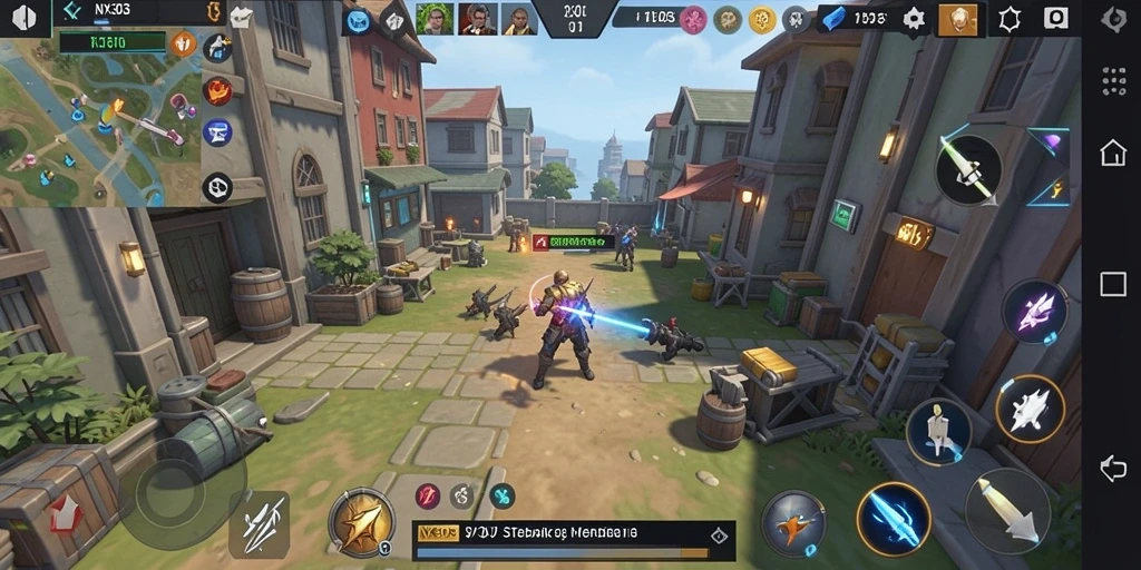 Gameplay SLG yang penuh strategi dan pertempuran epik.