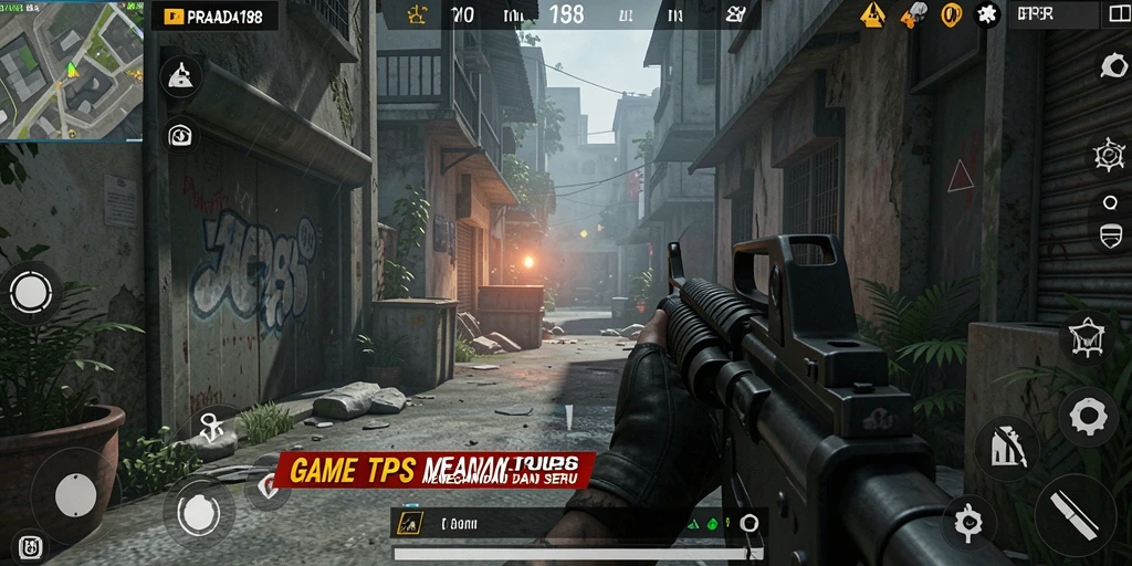 Tangkapan layar menampilkan momen aksi dalam game TPS PRADA188.