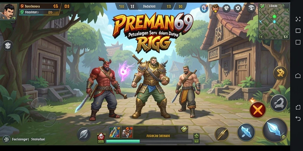 Screenshot gameplay RPG PREMAN69 menampilkan aksi seru dan grafis yang menawan.