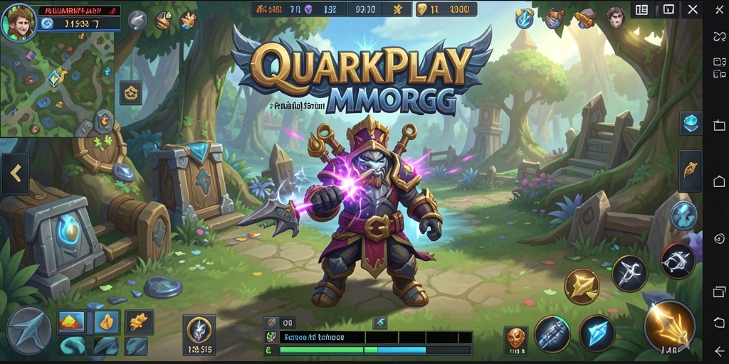 Tampilan menarik dari gameplay <strong>QUARKPLAY</strong> yang penuh aksi di dunia fantasi.