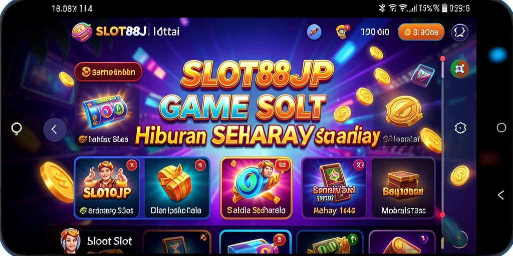 Screenshot utama SLOT88JP menampilkan gameplay yang seru dan grafis menarik.