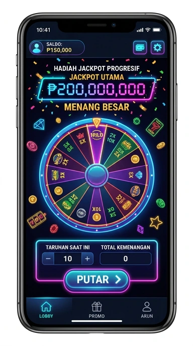Tampilan aplikasi p200m yang mudah dinavigasi.